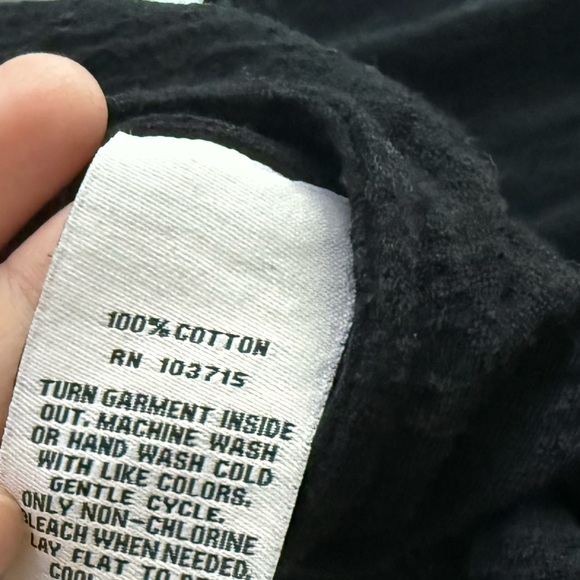 Nanette Lepore|Black Casual Button-Up Top in short sleeve,gauze beachy style•••L - Picture 10 of 13